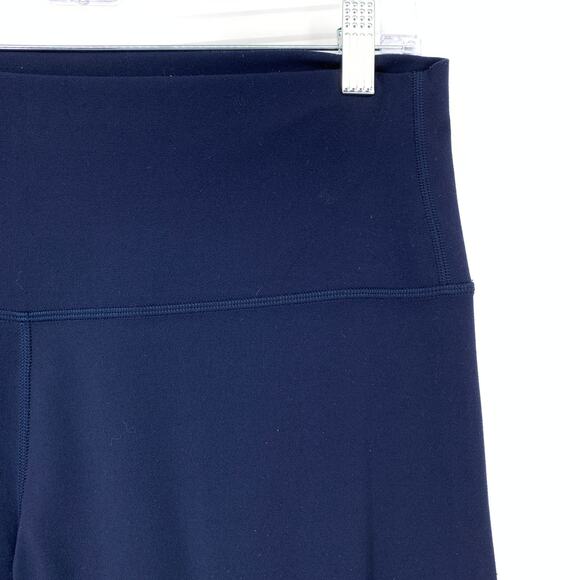 Lululemon Wunder Train High Rise Crop Pants Womens Sz 12 23" Inseam Navy Blue - Picture 4 of 6